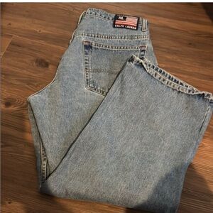 Vintage 2k Ralph Lauren Men's Light Blue Relaxed Jeans 34/30